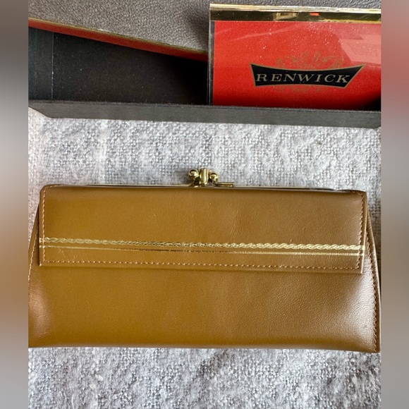 Vintage Renwick Brown Leather Wallet with Original Box - Picture 4 of 16